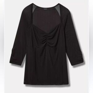 NWOT Torrid Mesh Blouse